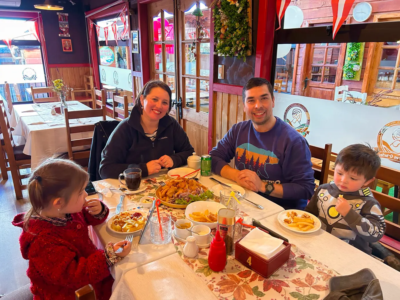 Familia con niños