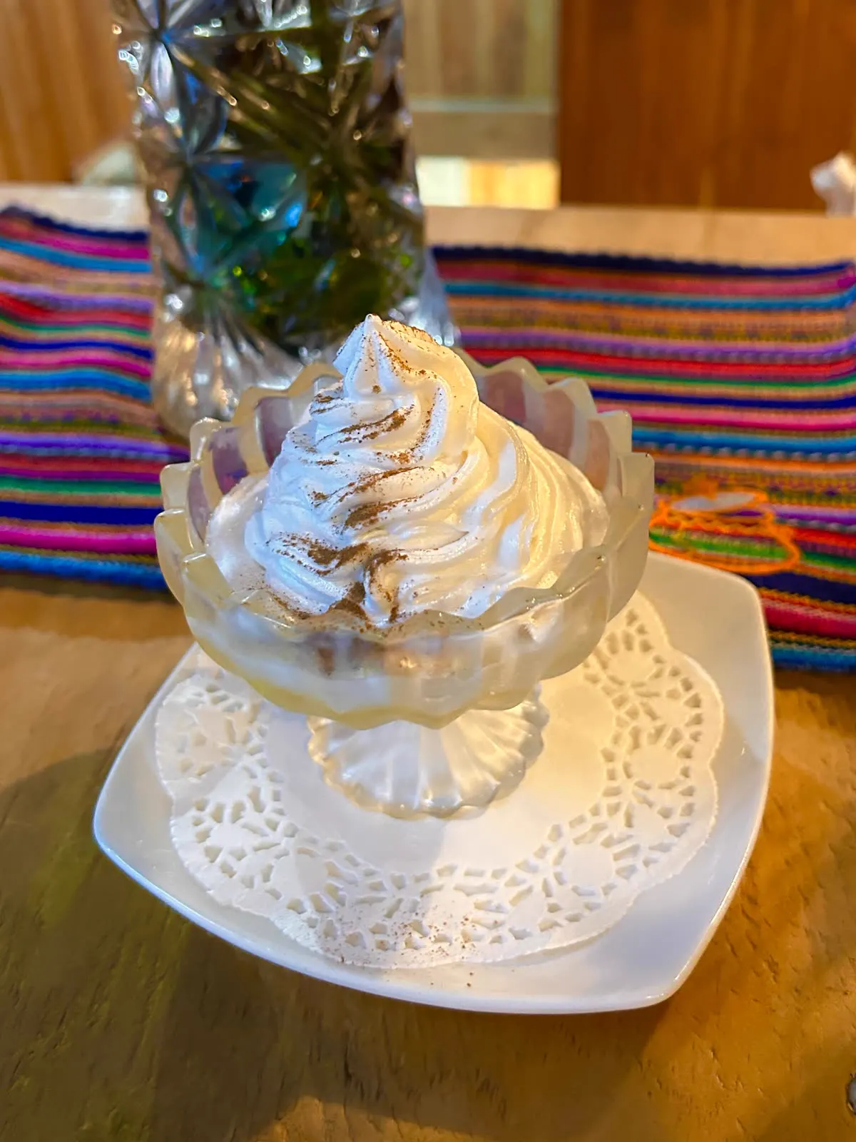 Postre con merengue